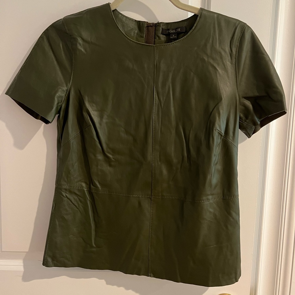 Rachel Zoe 100% leather shirt